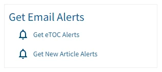Get Email Alerts widget